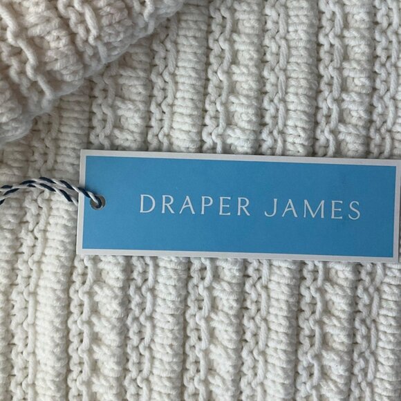 New Draper James XXL Cream Button Cardigan Cotton Lady Like Old Money - Picture 3 of 12